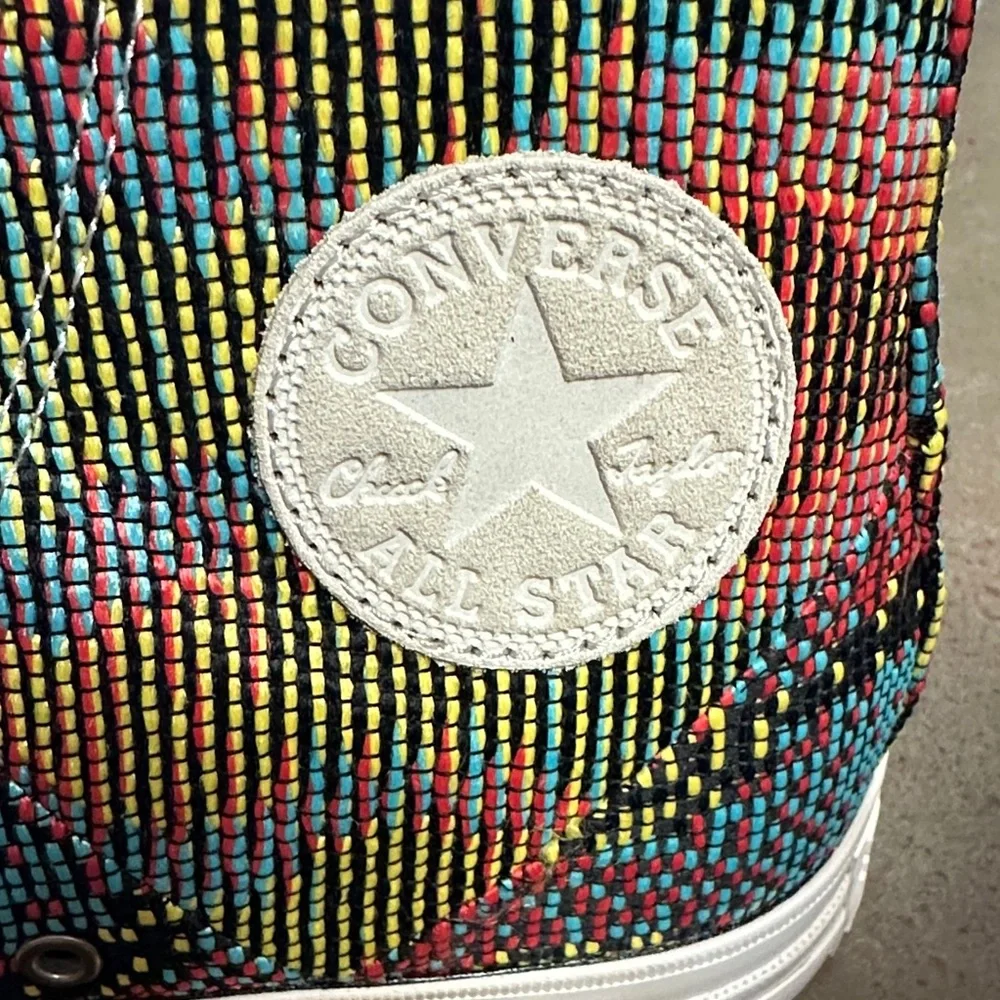 Rare Converse Chuck Taylor All Star Hi Multipanel W Size 10 Embroidered 🆕 - Picture 7 of 13